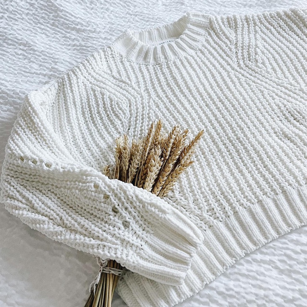 chunky knit sweater